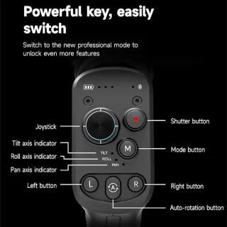 Gimbal Smartphone & Camera 3-Axis Zwart