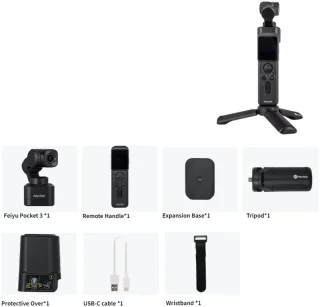 Gimbal Smartphone Draadloos 3-Assig Zwart