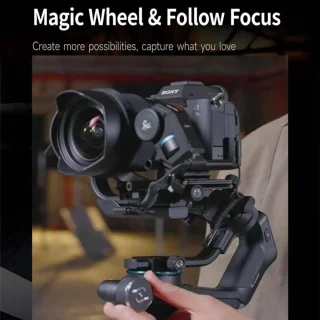 Gimbal Smartphone en Camera 3-Axis Handheld Zwart