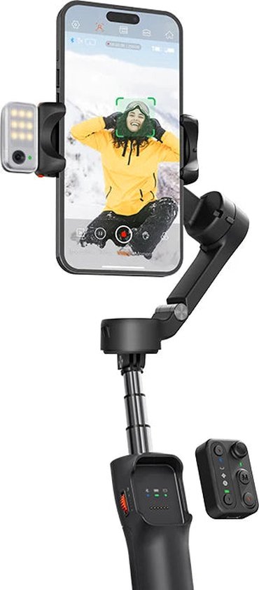 Gimbal Smartphone Handheld 3-Axis Zwart Koolstofvezel review