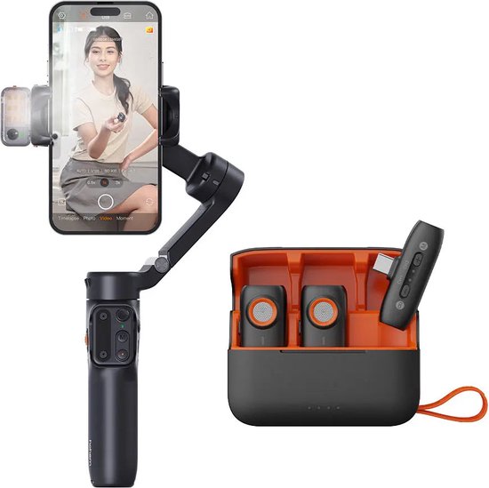 Veelzijdige 3-assige gimbal met koolstofvezel en AI-face tracking