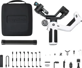 Gimbal Smartphone Handheld 3-Axis Zwart Wit Kit