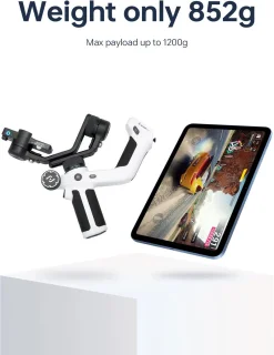 Gimbal Smartphone Handheld 3-Axis Zwart Wit Kit