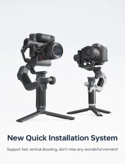 Gimbal Smartphone Handheld 3-Axis Zwart Wit Kit