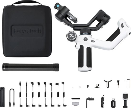 Gimbal Smartphone Handheld 3-Axis Zwart Wit Kit review