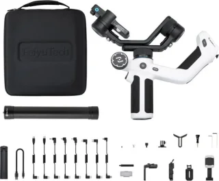 Gimbal Smartphone Handheld 3-Axis Zwart Wit Kit