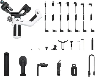 Gimbal Smartphone Handheld 3-Axis Zwart/Wit