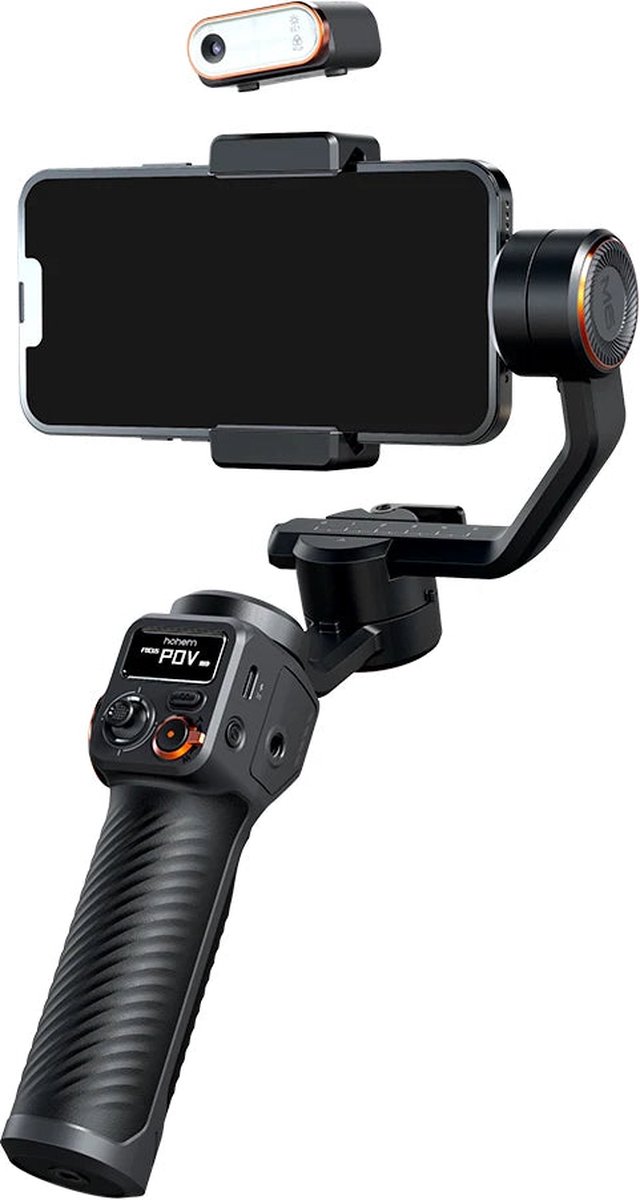 De Gimbal Smartphone Handheld Stabilizer Zwart in één oogopslag