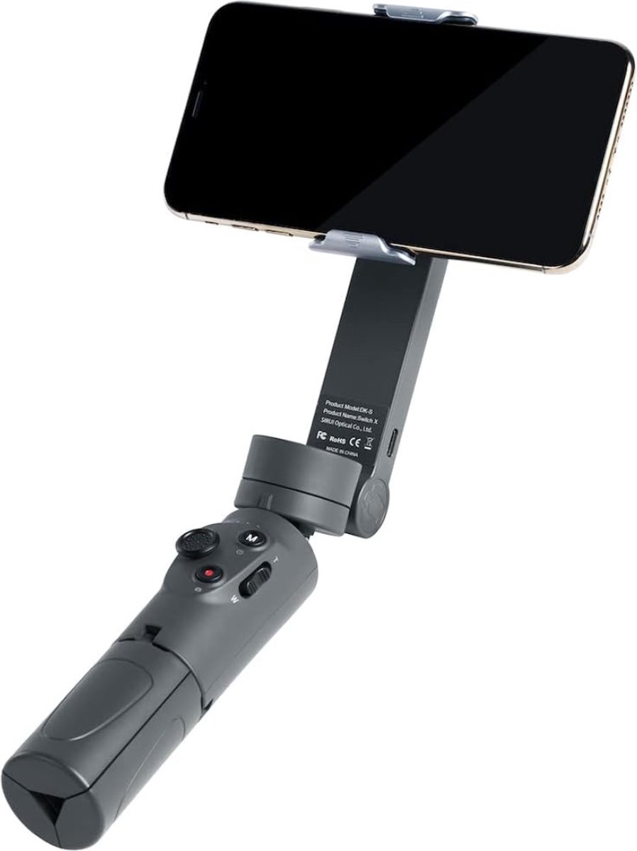 De Gimbal Smartphone Stabilizer Steady Kit in één oogopslag