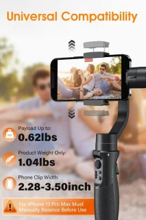 Gimbal Smartphone Stabilizer Steady Kit voor iOS en Android