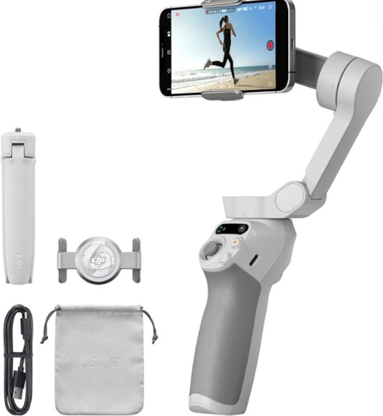 Gimbal Stabilisator Inklapbaar Wit Voor Smartphones review