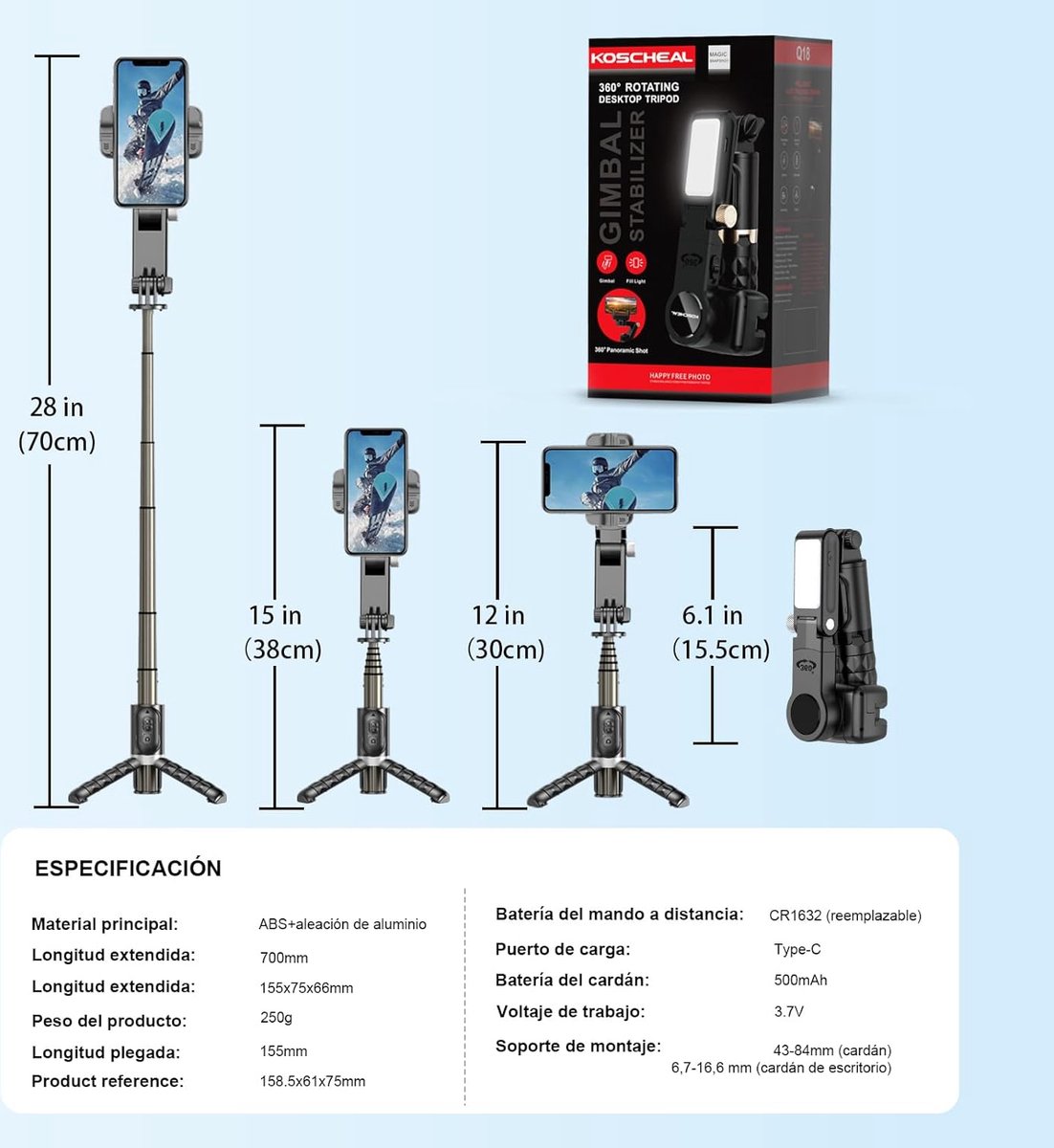 Wat vinden we goed aan de Gimbal Steady Kit Smartphone Stabilizer voor iOS en Android