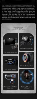 Hohem iSteady M6 smartphone gimbal zwart