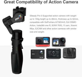 Hohem iSteadyPro 3 Handheld 3-Axis Gimbal Zwart