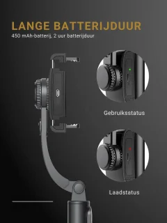 LEVANTU Gimbal Stabilisator Smartphone Tripod Selfiestick