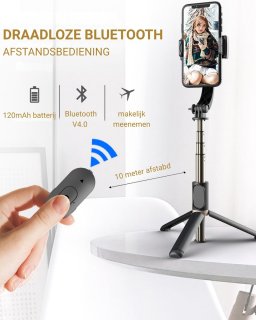 LEVANTU Gimbal Stabilisator Smartphone Tripod Selfiestick