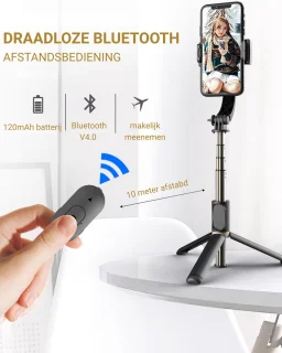 LEVANTU Gimbal Stabilisator Smartphone Tripod Selfiestick