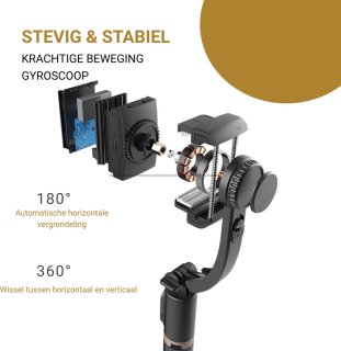 LEVANTU Gimbal Stabilisator Smartphone Tripod Selfiestick