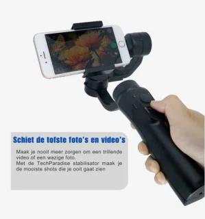 Lordani Luxe 3-assige Smartphone Gimbal Zwart