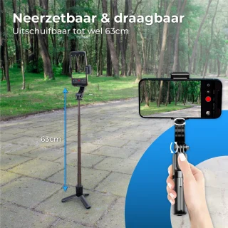 Nuvance Smartphone Gimbal Stabilisator met Statief en Afstandsbediening