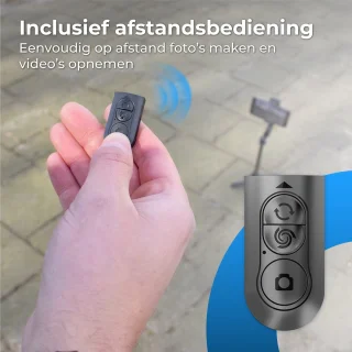 Nuvance Smartphone Gimbal Stabilisator met Statief en Afstandsbediening