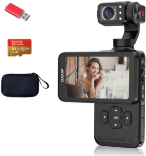ORDRO M5 Actioncam — krachtige 5K-pocketcamera met roterend scherm