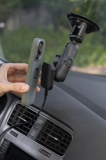 Peak Design Mobile Car Mount 1 Ball Adapter Charging v2 Black
