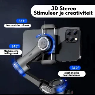 PureVolt 3-Assige Gimbal Selfiestick Statief