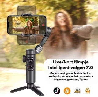 PureVolt 3-Assige Gimbal Selfiestick Statief