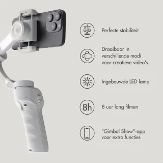 Wat vinden we goed aan de Selencia Gimbal Stabilizer - Tripod - Cosy Grey