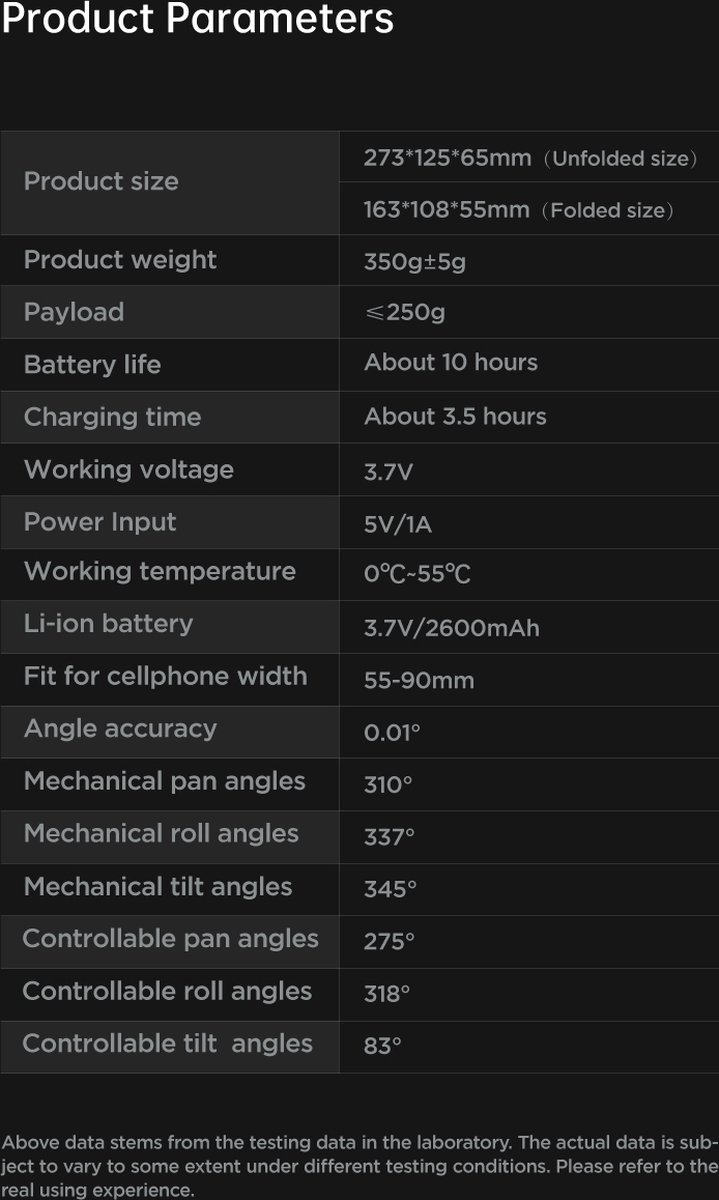 Wat vinden we goed aan de Smart 3-Assige Gimbal Selfiestick Statief Met Licht Voor Smartphone