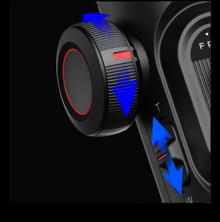 Smart 3-Assige Gimbal Selfiestick Statief Met Licht Voor Smartphone
