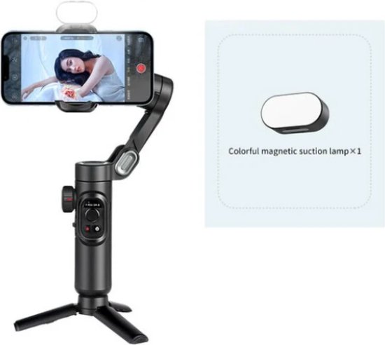 Smart 3-Assige Gimbal Selfiestick Statief Met Licht Voor Smartphone review