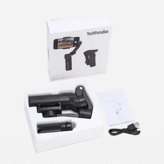 Smartphone stabilisator 3-assige gimbal zwart