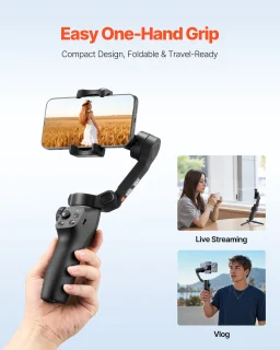Universele 3-assige Smartphone Gimbal Stabilisator