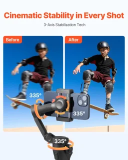 Universele 3-assige Smartphone Gimbal Stabilisator