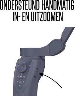 Wuff Gimbal 3-assige Telefoon Stabilisator Zwart