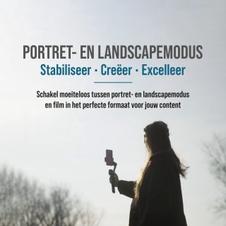 Wuff Gimbal 3-assige Telefoon Stabilisator Zwart