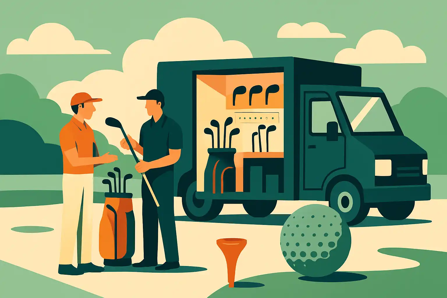 Pop-up fitting trucks: hoe mobiele clubfitters je droomgolfset bij de parkeerplaats afleveren