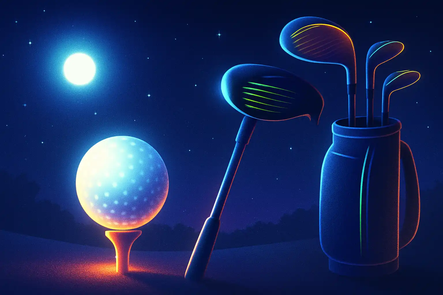 Speel bij schemer en nacht: zo stel je je golfset samen voor zichtbaarheid en performance