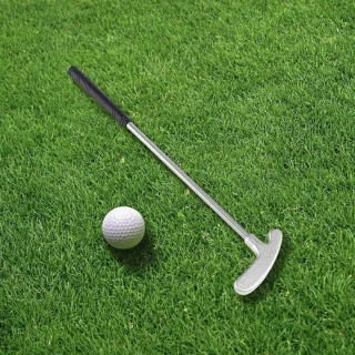 Mini-golfputter - set met 2 golfballen - tafelgolf- of oefengereedschap - voor kinderen/volwassenen