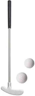 Mini-golfputter - set met 2 golfballen - tafelgolf- of oefengereedschap - voor kinderen/volwassenen
