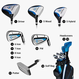12-delige heren golfset