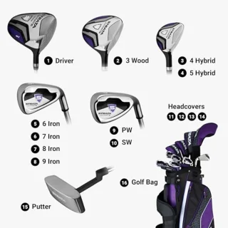 16-delige heren golfset