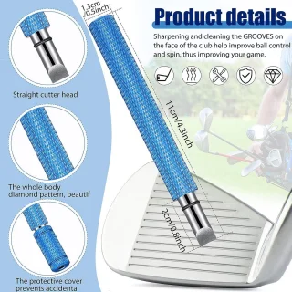 6-punts groefsharpener set - 3 stuks