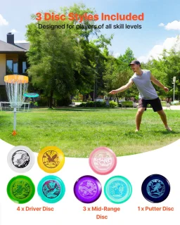 8-delige discgolf startset