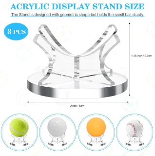Acryl balstand set (3 stuks)