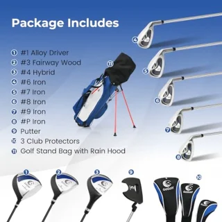 Complete 9-delige Heren Golfset
