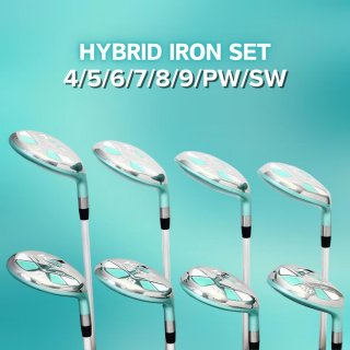 Wat vinden we goed aan de Complete Dames Hybride Golfset - IJzers 4 t/m SW