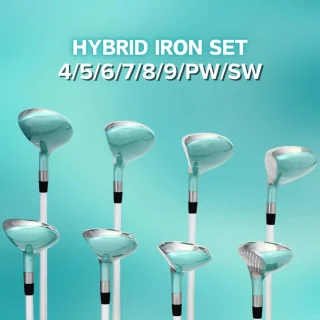 Complete Dames Hybride Golfset - IJzers 4 t/m SW